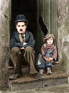 Charlie Chaplin, The Kid (1921) von Colourful History