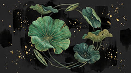 Couronne de lotus dorée sur Siti Zuliana
