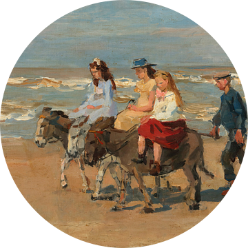 Ezeltje rijden op het strand van Scheveningen, Isaac Israëls