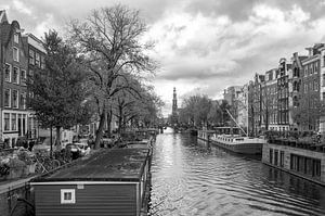 Prinsengracht und Westerkerk in Amsterdam