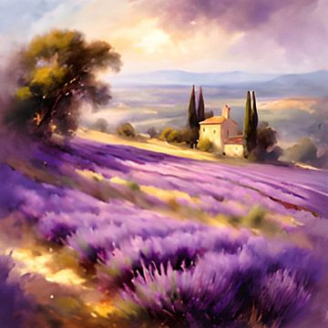 Lavender fields in southern France by Gert-Jan Siesling