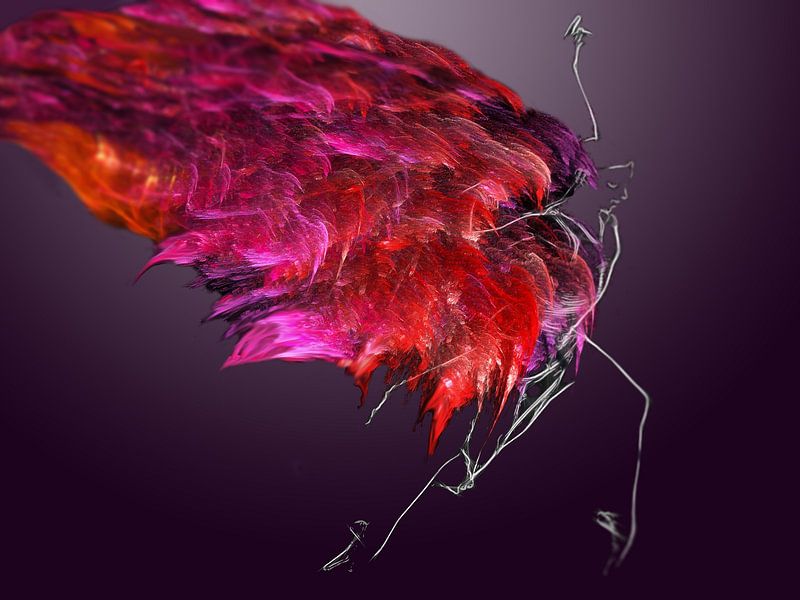 Feuervogel - Fire bird von Marlies Odehnal