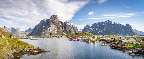 Reine, Lofoten, Noorwegen, panoramafoto