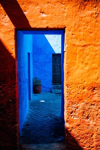 View through the Santa Catalina Monastery Arequipa Peru