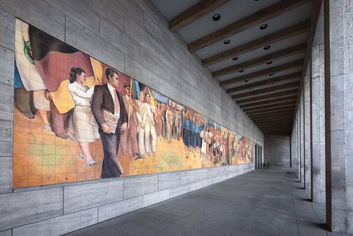 Muurschildering Aufbau der Republik | Berlijn | Duitsland | travelphotography