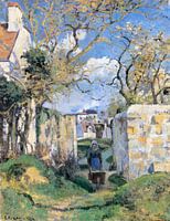 Landscape from Pontoise (1874) painting by Camille Pissarro.