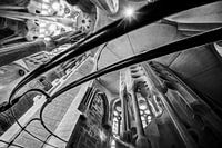 Interior of the Sagrada Familia in Barcelona - design by Gaudi