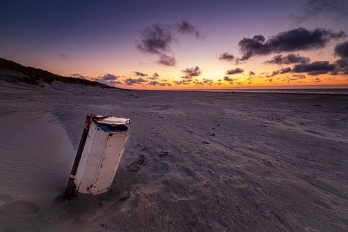 The clean beach of Ameland