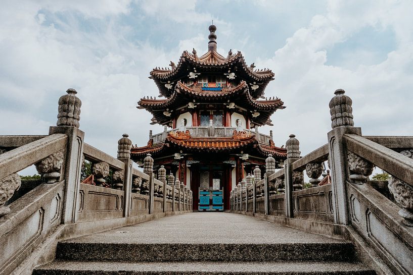 Pagode in 2/28 Peace Park in Taipei, Taiwan van Expeditie Aardbol