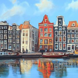Amsterdam in Colour: A Vibrant Work of Art by Thea