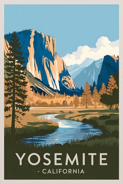 Yosemite, California by Poster Art Shop