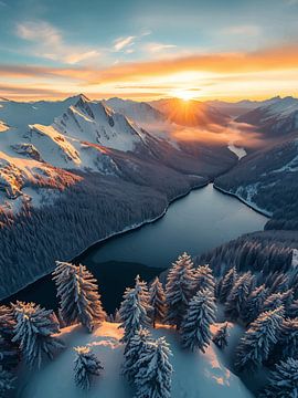 Majestueuze winterberg van rendy okta