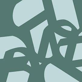 Abstraction en couleurs naturelles sur Mad Dog Art