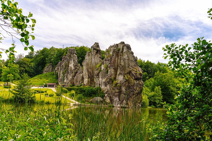 Externsteine in the Teutoburg Forest by Ger Doornbos