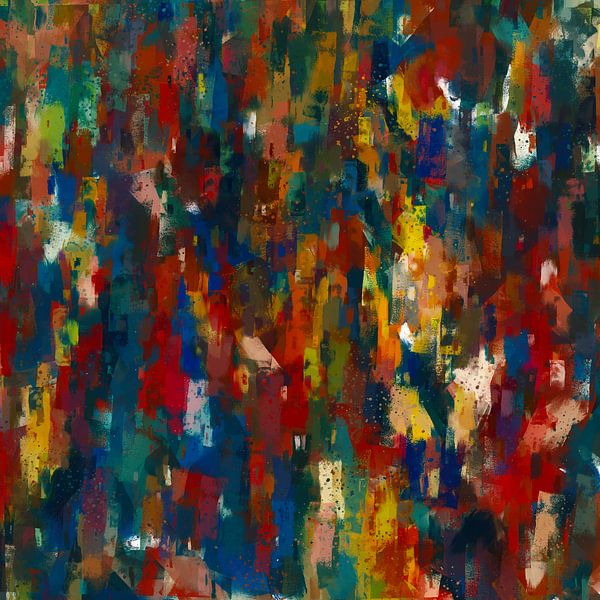 Colorful Crowd Abstract 1 by Western Exposure