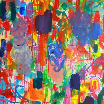 Abstract painting Dream world by Playful Art