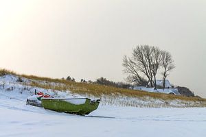 Ostseeküste in Ahrenshoop im Winter
