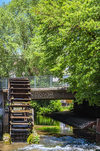 L'ancienne roue à eau sur la Blau