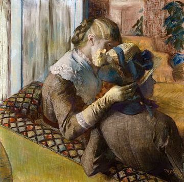 Bij de hoedenmaakster's - Edgar Degas