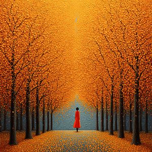 Mystischer Herbstspaziergang in der Orange