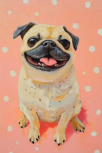Mops | Glücklicher Mops