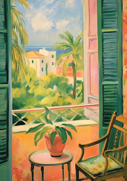 Matisse inspires Open Window Fauvist by Niklas Maximilian