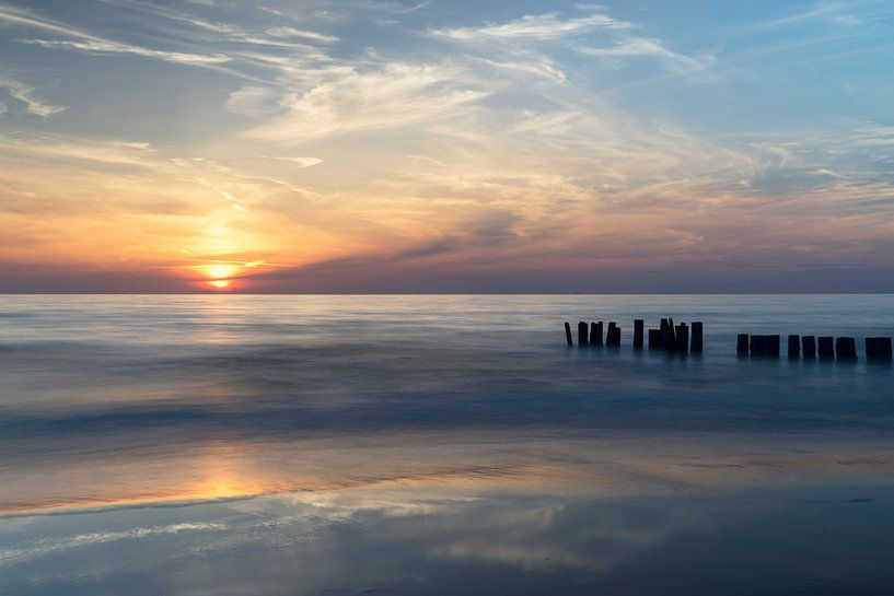 Sunset on the coast by Barbara Brolsma
