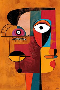Abstract Picasso art van Kunst Kriebels
