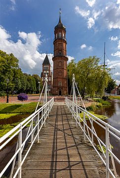 Oude Toren in Papenburg, Duitsland van Adelheid Smitt