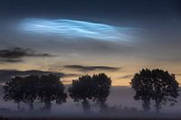 nuages nocturnes lumineux, NLC's, nuages noctulescents