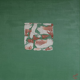Abendessen im „Sea Salt II“ – Abstraktes Acrylgemälde von FadedGreyStudios