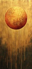 Dripping Red Gold by Art Whims