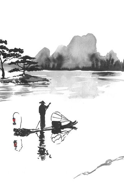 vierluik japan #2 van Péchane Sumie