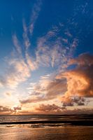 Sonnenuntergang vom grünen Strand