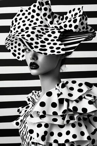 Monochrome mode met stippen