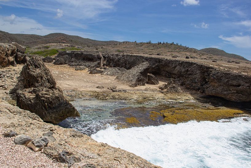 Curaçao Shete Boka - ruwe kust van Marly De Kok