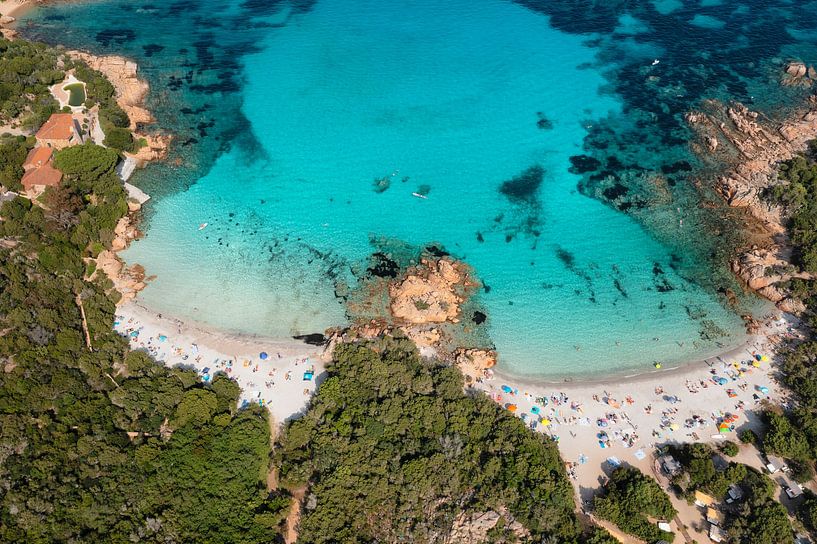 Turquoise Blauwe Droom Aan De Costa Smeralda Van Markus Lange Op Canvas