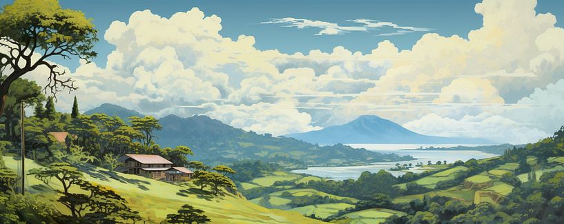 Costa Rica Nature Reserve by Abstract Painting