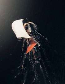 Five Brothers Genemuiden - Tradition in Motion over Black Water by DutchDroneBird