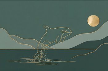 Orque doré au clair de lune