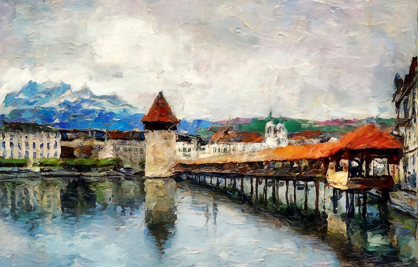 Kapellbrücke Lucerne by Ilya Korzelius
