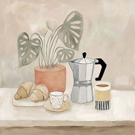 Nature morte au café sur Bert Nijholt