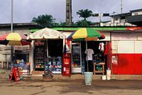 Scène de rue au Gabon (Afrique) - Film 35mm