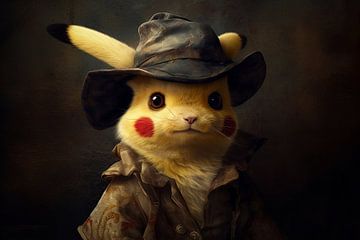 Pikachu portret van Richard Rijsdijk