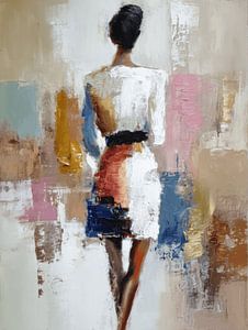 City Walk, portrait abstrait