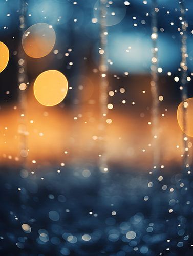 Winterlichtjes in zacht bokeh