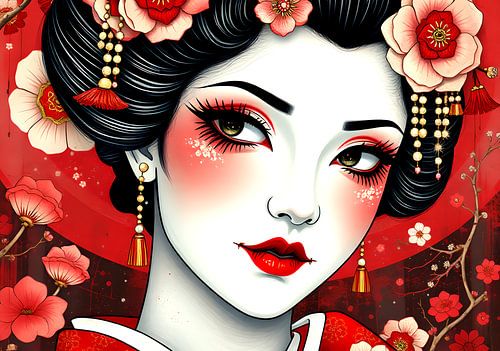 japanse kunst Geisha