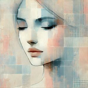 Surfaces pastel femme moderne