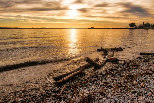 Sunset on Lake Constance in Langenargen