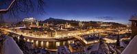 Salzburg in de winter van Thomas Rieger thumbnail